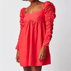 Free People Lindsay Rose Baby Doll Dress Size M